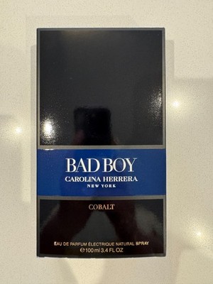 Carolina Herrera Bad Boy Cobalt - *leere Flasche und Box* - guter Zustand