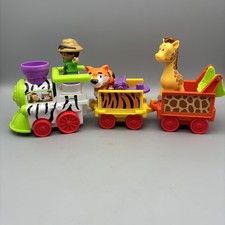 Fisher Price Little People Musical Zoo Train Sound Works Zoo Keeper/ 2 Animals