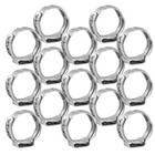 50 Pcs Stainless Steel Single Ear For Hose Attachment And Repair
