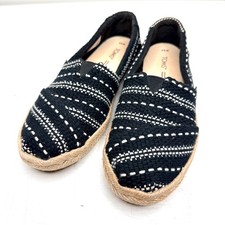 TOMS Alpargata Rope Woven Espadrille Jute Comfort Boho Slip On Flats Womens 6.5