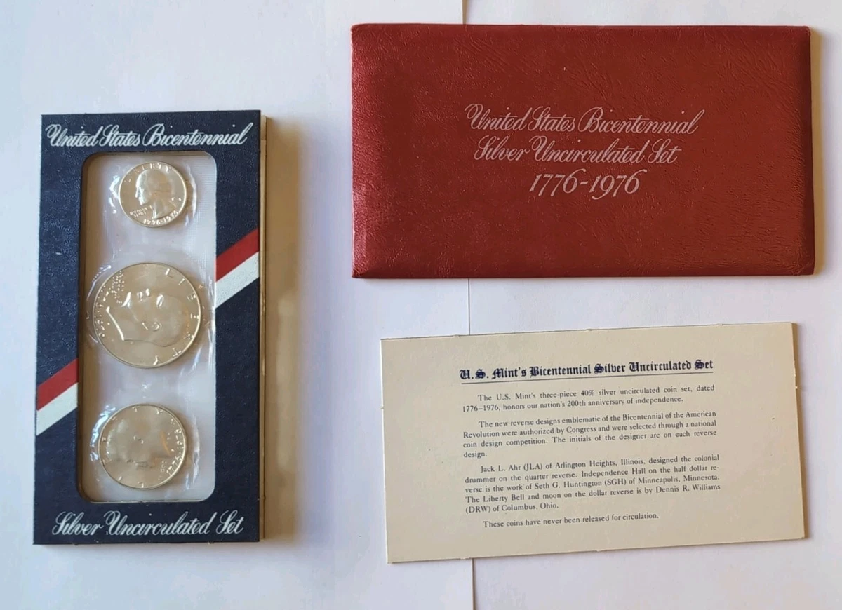 未曾流通银色1976 美国硬币铸币厂套装| eBay