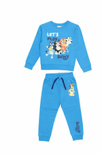 Boys Bluey Tracksuit Jumper Joggers Blue Lets Play Size 12m - 6 Yrs Party Casual
