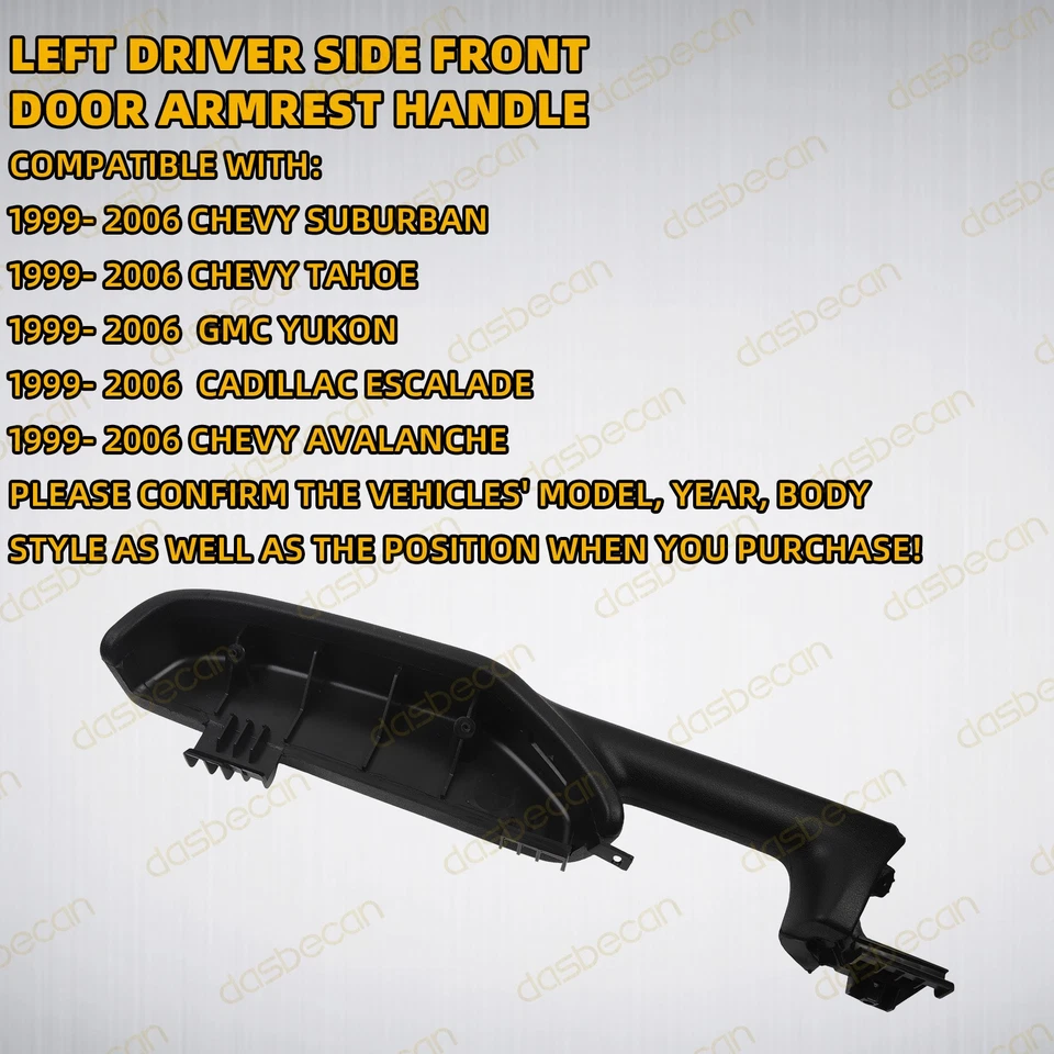 Pair Front Left & Right Door Armrest Handle For Select Chevrolet GMC 1999-2006 - Изображение 4 из 4