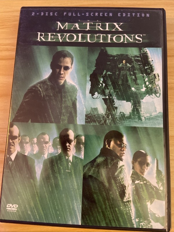 Matrix Revolutions DVD Keanu Reeves Starring 2-Disc Full Screen Edition