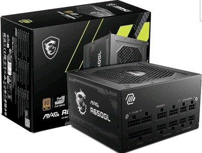 New Sealed MSI MAG A650GL GAMING POWER SUPPLY  FULL MODULAR 80 PLUS GOLD 650W  