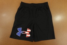 Old Navy Boys Youth Medium Loose Fit Black UA Tech Freedom Graphic Shorts NWT