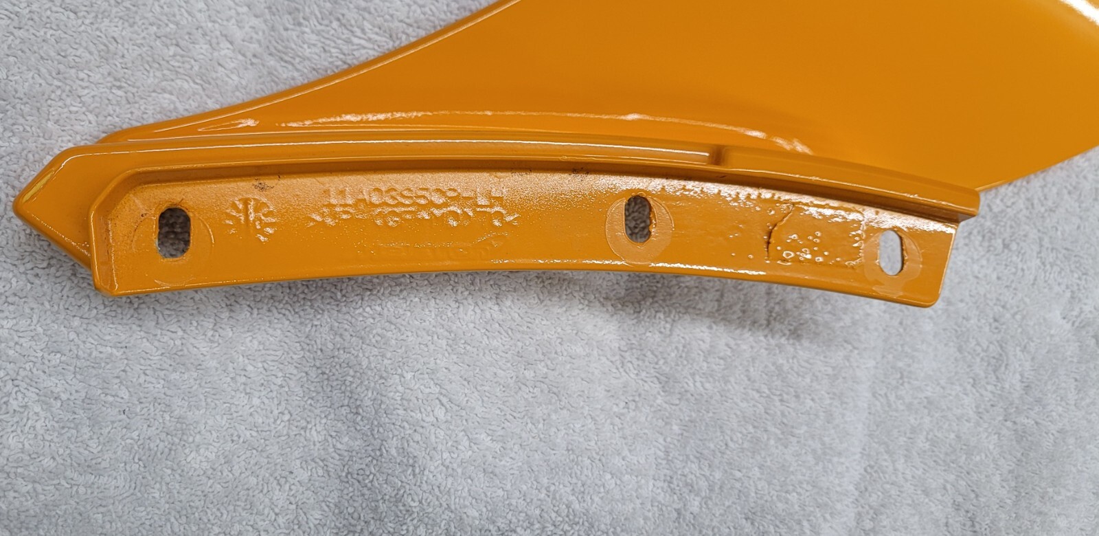 McLaren MP4-12C Rear Left Quarter Panel Molding Flare 11A0395CP ORANGE TURNING