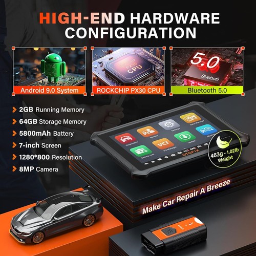 Appareil de diagnostic OTOFIX D1 voiture OBD2 TOUT SYSTÈME ECU codage CANFD DoIP 40+ services - Photo 8/13