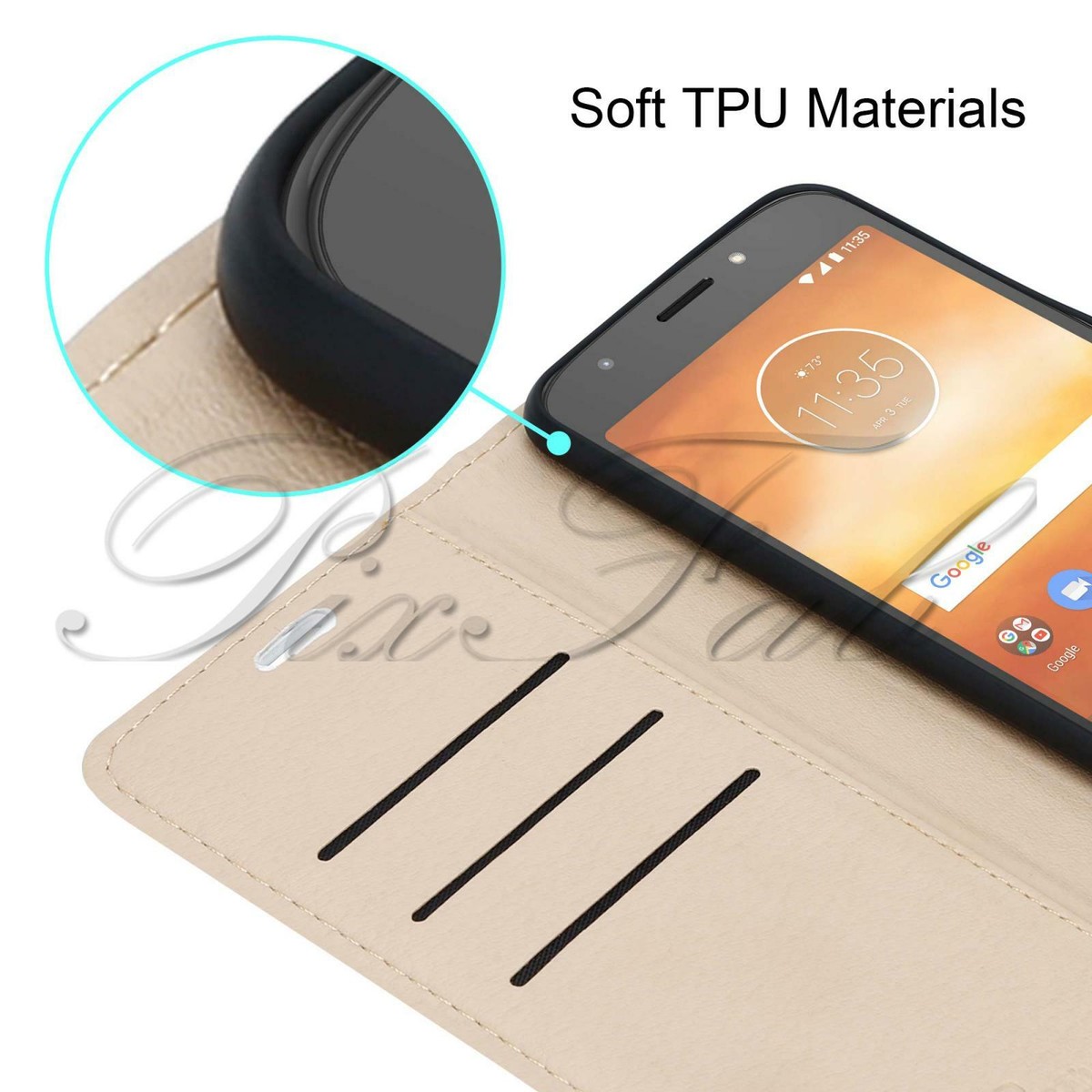 Custodia Portafoglio In Pelle Premium Per HMD Pulse / Pro / Plus - Foto 3