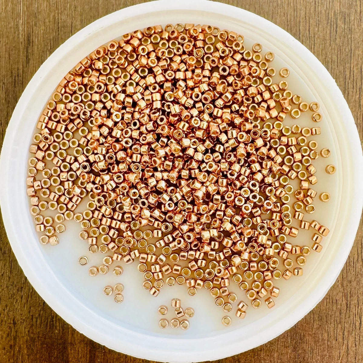 11/0 MIYUKI Seed Beads,Delica, Duracoat Galv Champagne (DB1834), 5g