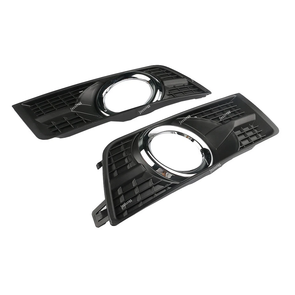 Front Bumper Fog Light Cover Chrome Molding Trim For 2010-16 Cadillac SRX - Image 4 of 4
