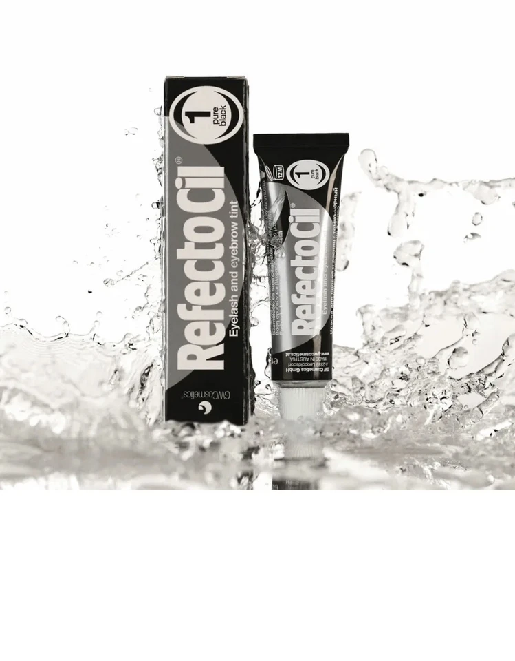 2 Packs Refectocil Eyebrow Eyelash Tint GEL/HENNA NEW 15ml - PURE BLACK - Image 4 of 4