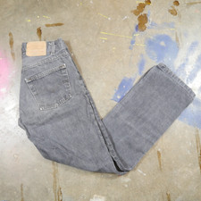 Vintage 70s/80s Levi's 501 Jeans 26x28 Faded Distressed Grunge USA Black/Gray