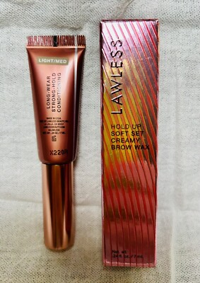 LAWLESS~Beauty Hold Up Soft Set Creamy Brow Wax  Light/Medium ~.24Oz~NIB!