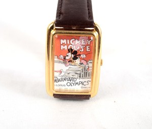Walt Disney Mickey Mouse Barnyard Olympics Lorus Watch Working Ebay