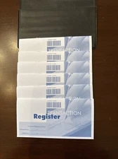 New 6x Checkbook Registers with 2x Black Vinyl  Checkbook Covers