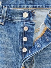 BIG E Levi s 501 Premium Jeans 29x32 30x30 Button Fly Leather Patch Retro