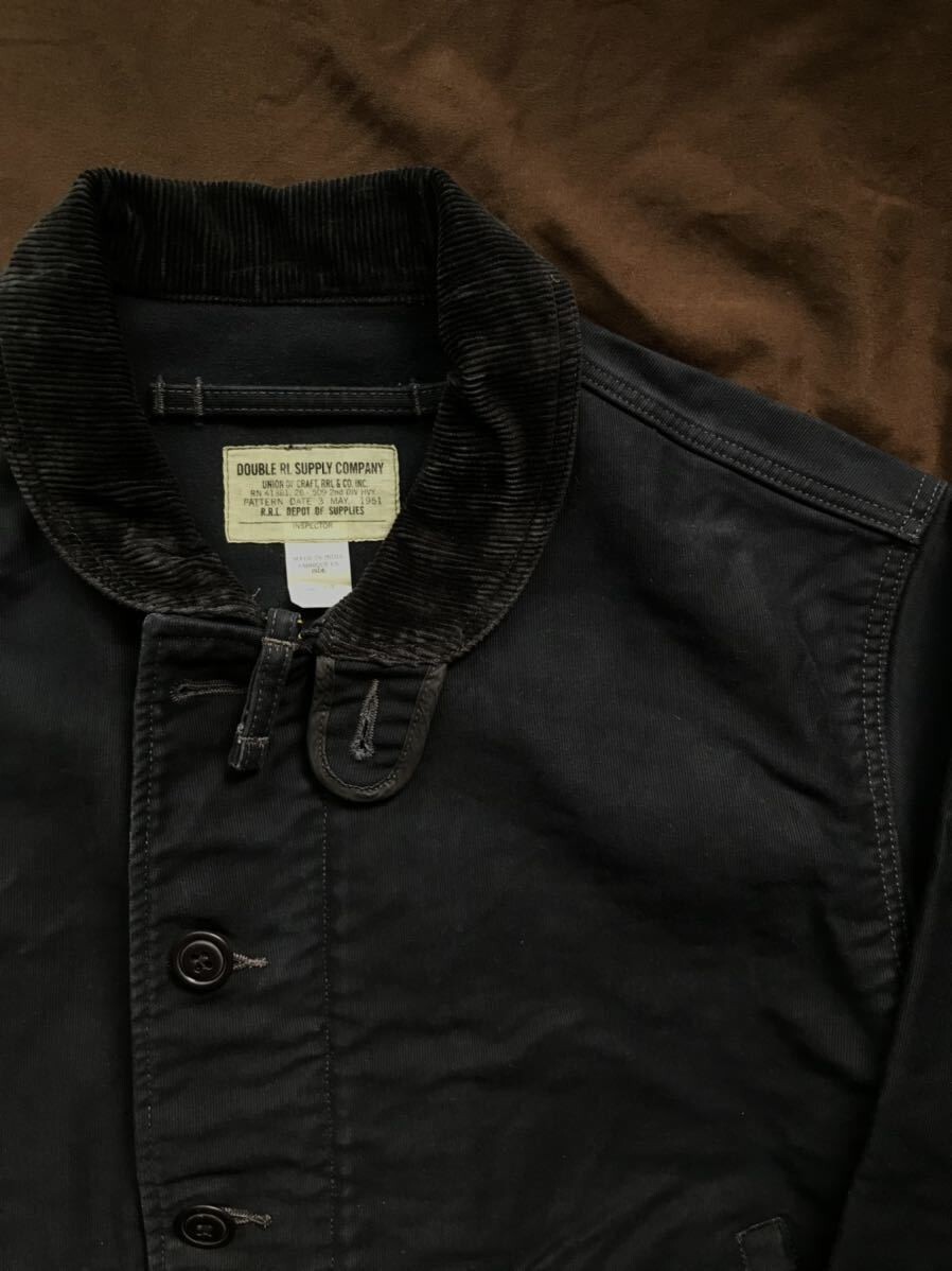 RRL Ralph Lauren Jungle Cloth Deck Jacket Dark Navy Size S F RRL Ralph Lauren Jungle Cloth Deck Jacket Dark Navy Size S F