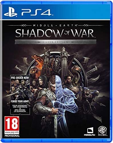 MIDDLE EARTH SHADOW OF WAR SILVER EDITION PS4 VIDEOGIOCO ITALIANO NUOVO