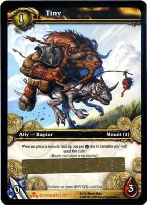 World of Warcraft Tiny Loot Card *Unscratched*