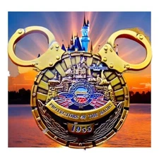 🔥U.S. Secret Service Disneyland Anaheim LA Office Black Mickey Challenge Coin