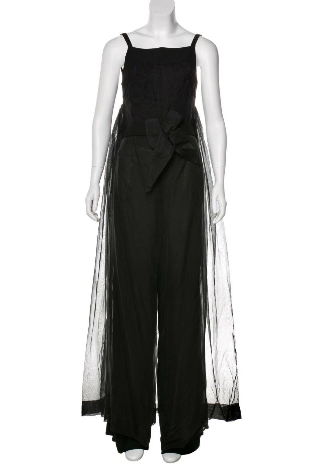 Nuovo Chanel 2017 Barbie Nero Tuta Abito Pantalone Giacca 34 36 2 4 6 Cintura Top S M