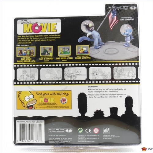 The Simpsons Presidential Politics Itchy and Scratchy set by McFarlane Toys 2007 - Picture 5 of 5