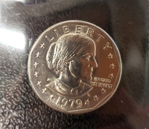 USA 1979-D Susan B Anthony MONETA D'ARGENTO DA UN DOLLARO KM# 207 *venditore USA - Foto 5 di 6