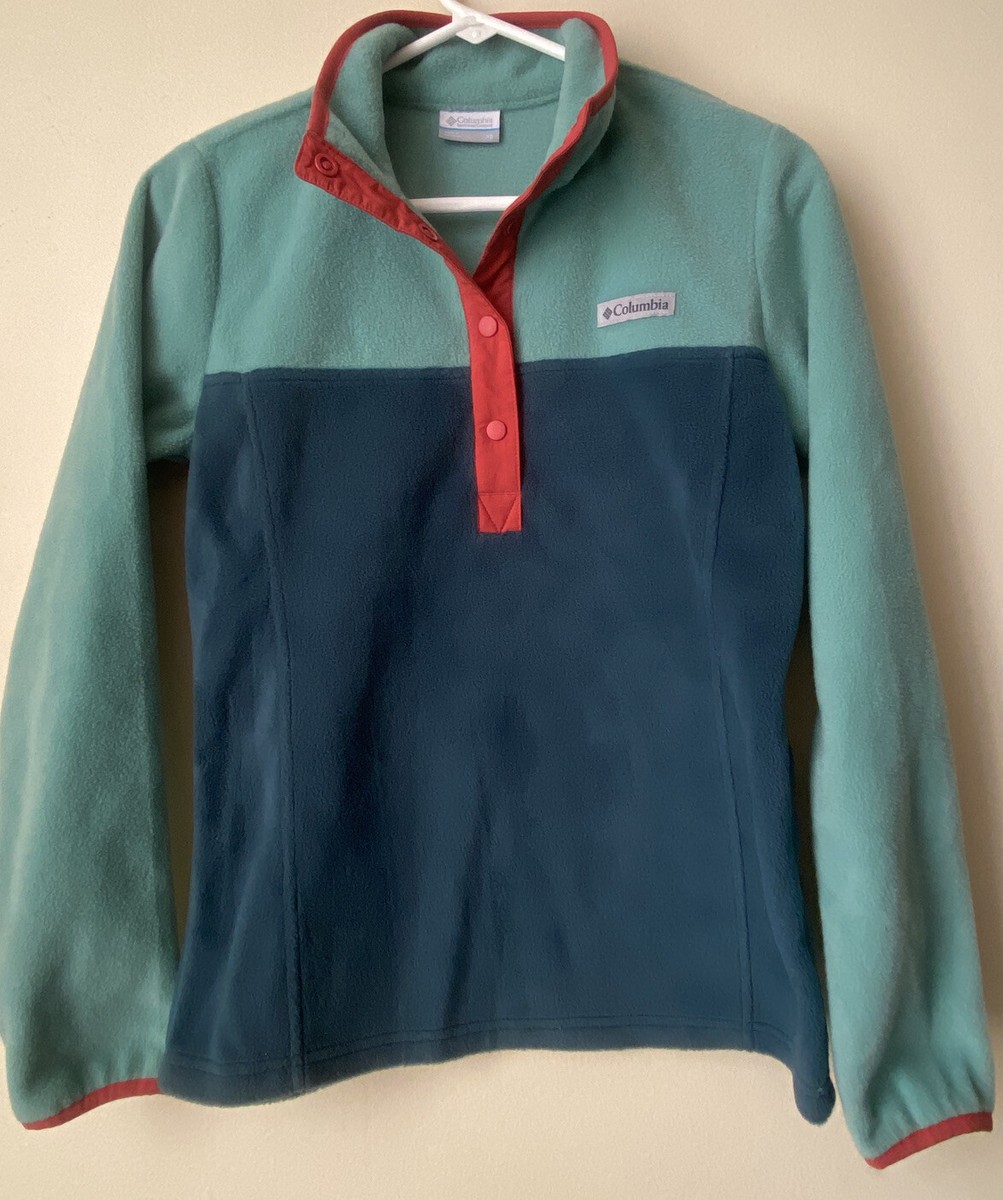 (取寄) コロンビア レディース ベントン スプリングス 1/2 スナップ プル オーバー リ Columbia women Benton Springs 1/2 Snap Pull Over II Teal/Spray Columbia - Women's Benton Springs™ Half Snap Pullover II