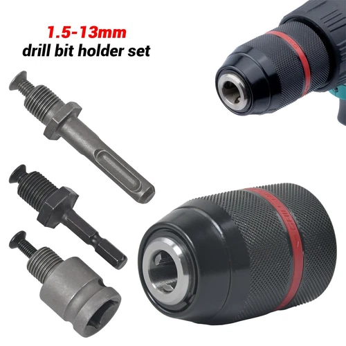 Metall Schnellspann Bohrfutter Profi SDS Plus Adapter für Bohrmaschine Ø1.5-13mm - Bild 6 von 12
