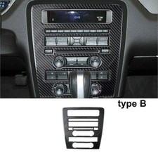 Carbon Fiber Interior Central Console Panel Cover Trim For Ford Mustang 2009-13