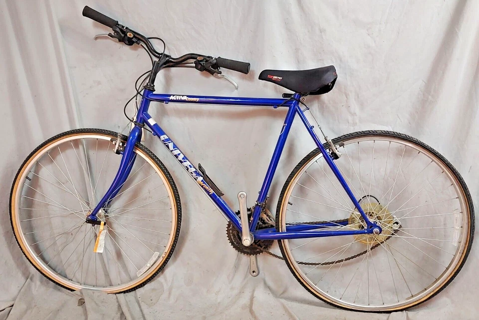Bicicleta híbrida Univega Activia Country 1995 22" X-Large acero cromado ¡Envío a EE. UU.! Foto 2 de 4