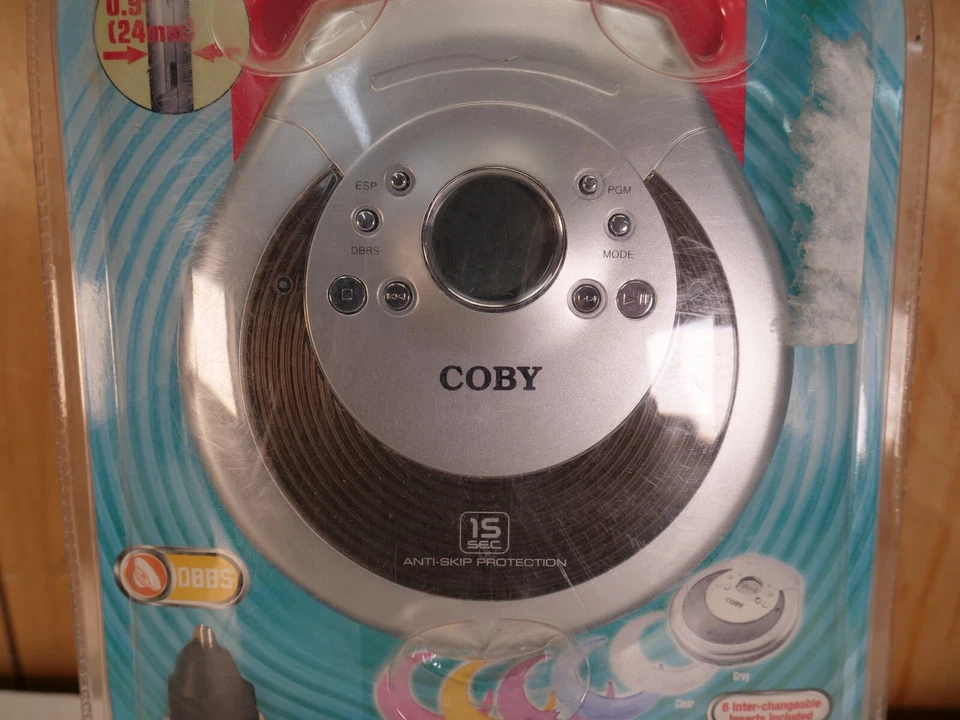 NOS Coby CX-CD616 Mobile CD Player With Cassette Adaptor Headphones NEW - Image 3 of 4