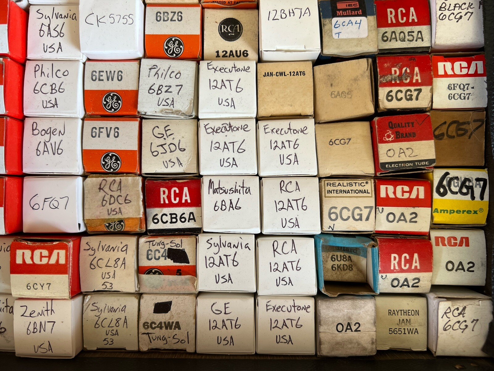 Vintage RCA Vacuum Tube Caddy with Tubes Lot 3 eBay