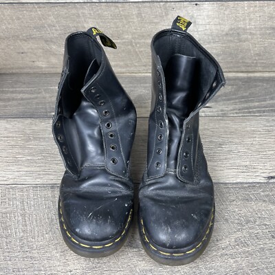 Dr Martens Boots 10072 Eyelet Smooth Black Leather size M8 W9 | eBay