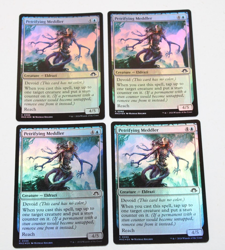 4x Petrifying Meddler 0066 FOIL MTG Magic MH3 Modern Horizons 3 Mint x4