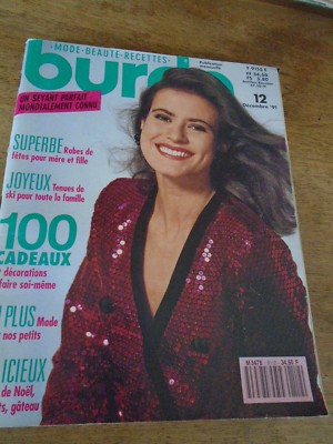 Magazine BURDA Mode Décembre 1991 - Robes De Fêtes - Occasion - Patron Couture Vintage