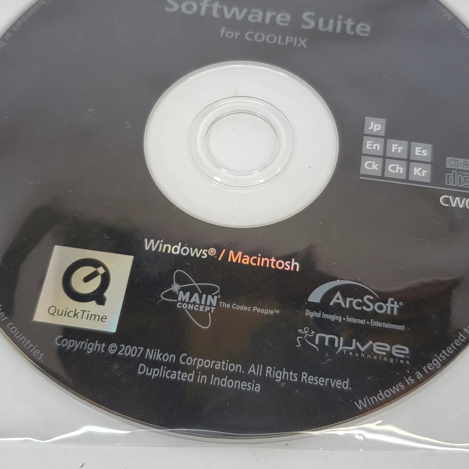 Nikon software Suite COOLPIX CD-Rom CW02 For Windows / Mac/D700,300,D2X, D2H, D3 - Image 3 of 4