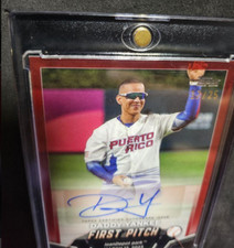 DADDY YANKEE AUTO /25 2024 TOPPS SERIES 2 FIRST PITCH RED AUTOGRAPH SP