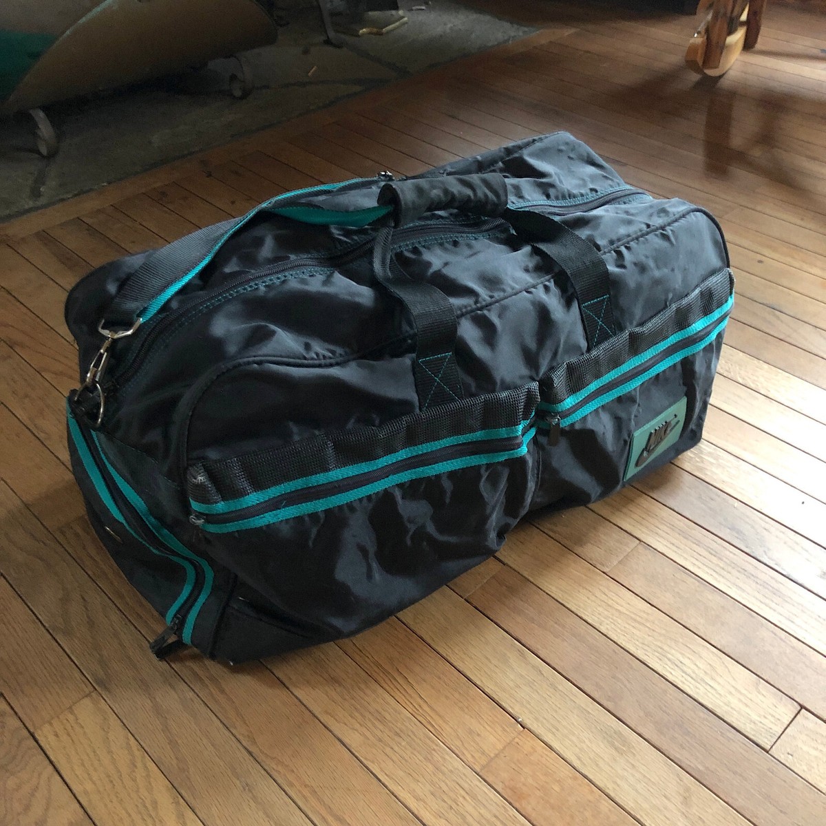 Vintage 80s 90s Nike Gym Athletic Sport Duffle Bag Weekender Bag