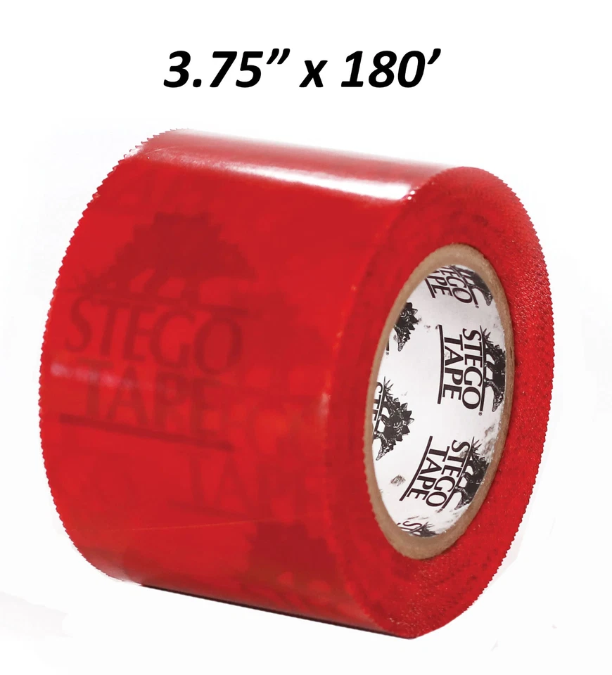 Cinta Stego Roja (3,75" x 180') - Nueva Caja de 12 Rollos - Envío Gratis - EE. UU. VENDEDOR Foto 4 de 4