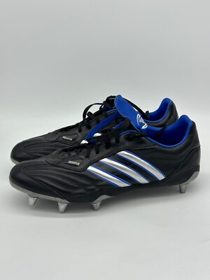 Chaussures Adidas homme 16 noir bleu bottes de rugby flanker IV