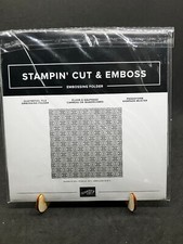 Stampin' Up QUATREFOIL TILE Textured Impressions Embossing Folder - gently used