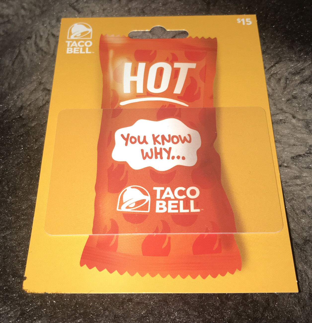 Taco Bell Gift Card Hanger Hot! You Know Why Collectible No Value New | Ebay
