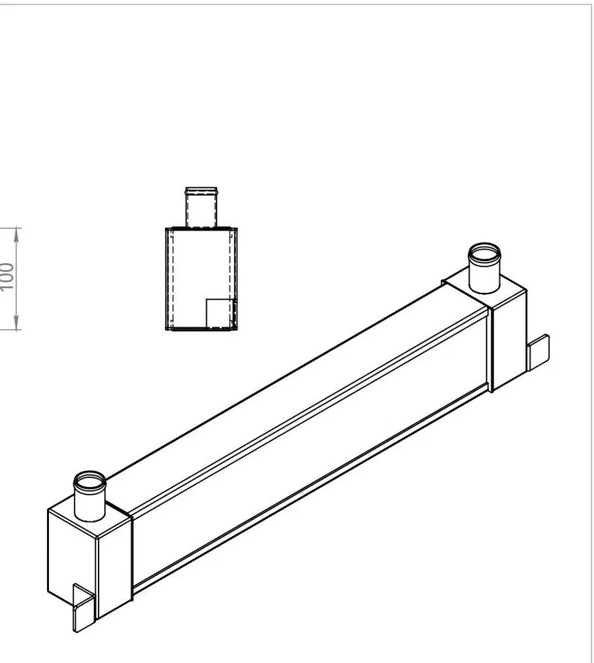 菲亚特 600D Fićo Fića Fikjo Zastava 750 定制前散热器全铝 — 第 2/4 张图片