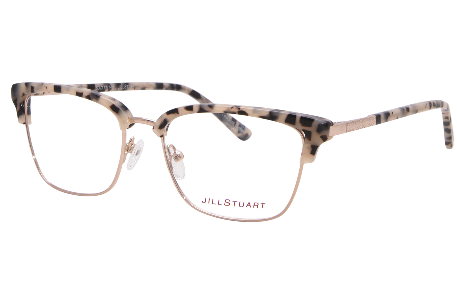Очки женские Jill Stuart JS452-1 Серые демисезонные с полной оправой прямоугольной формы 53 мм 16990₽