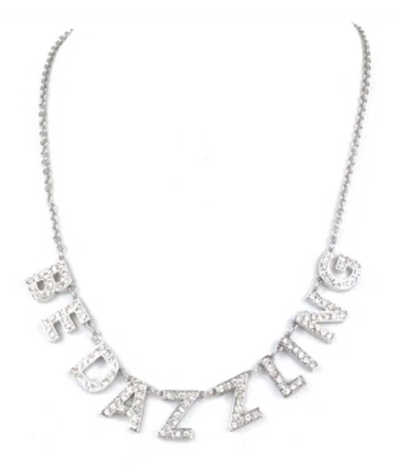 Collar Kate Spade Cristal Distintivo Deslumbra y Delicia SÉ DESLUMBRANTE NUEVO CON ETIQUETAS Foto 2 de 4