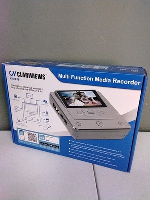 CLARIVIEWS Multi-Function Media Recorder, VHS to Digital - KR043B New & Sealed! 