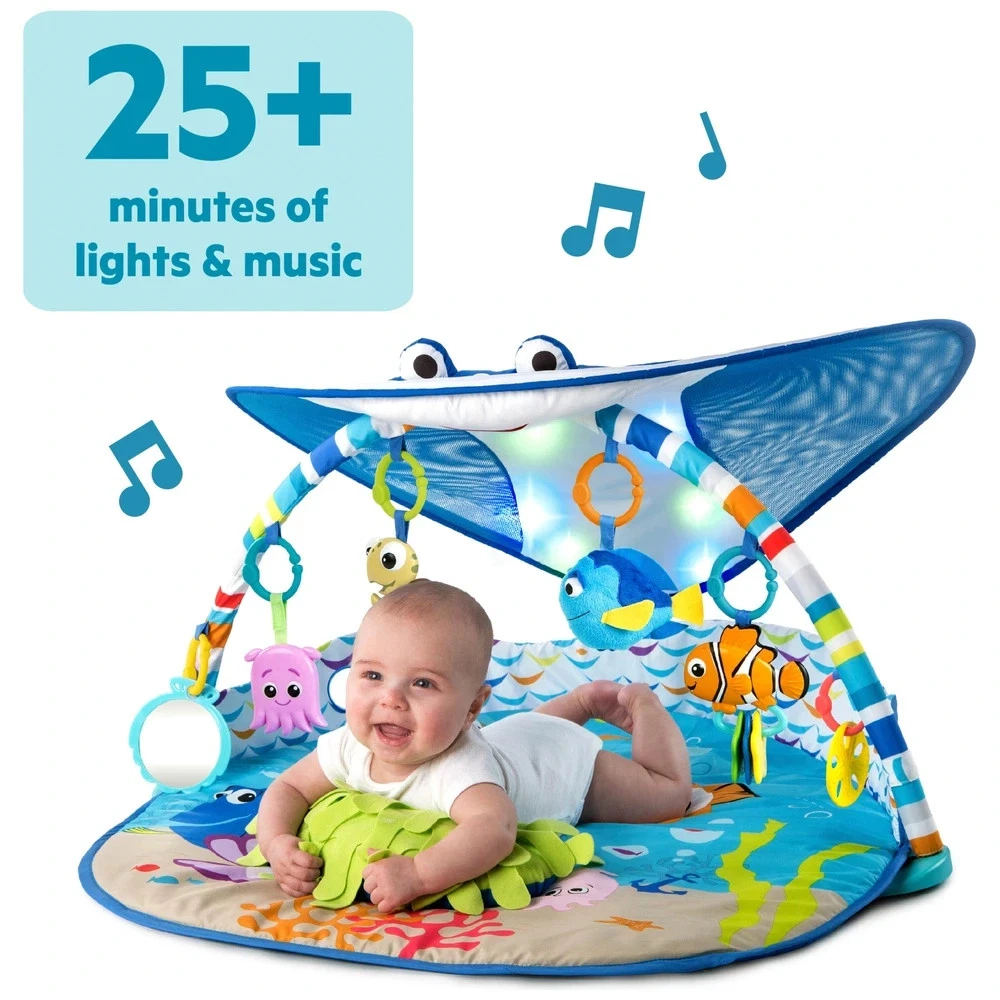 Bright Starts Disney Baby Finding Nemo Mr. Ray Ocean Lights Baby Gym Play Mat
Opens in a new window