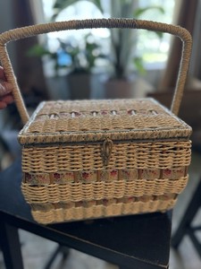 Vintage MCM Sewing Basket